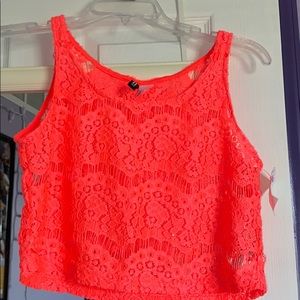 Divided hot pink cover up